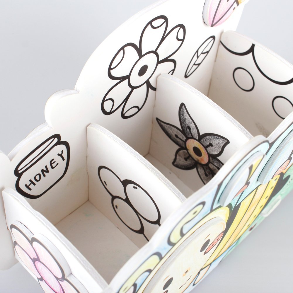3D пазл-раскраска – Пчела и улитка. С фломастерами в комплекте  